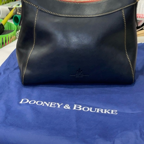 DOONEY & BOURKE Florentine Vacchetta leather, Black, Sholder, Hobo, With Duster - Picture 5 of 14